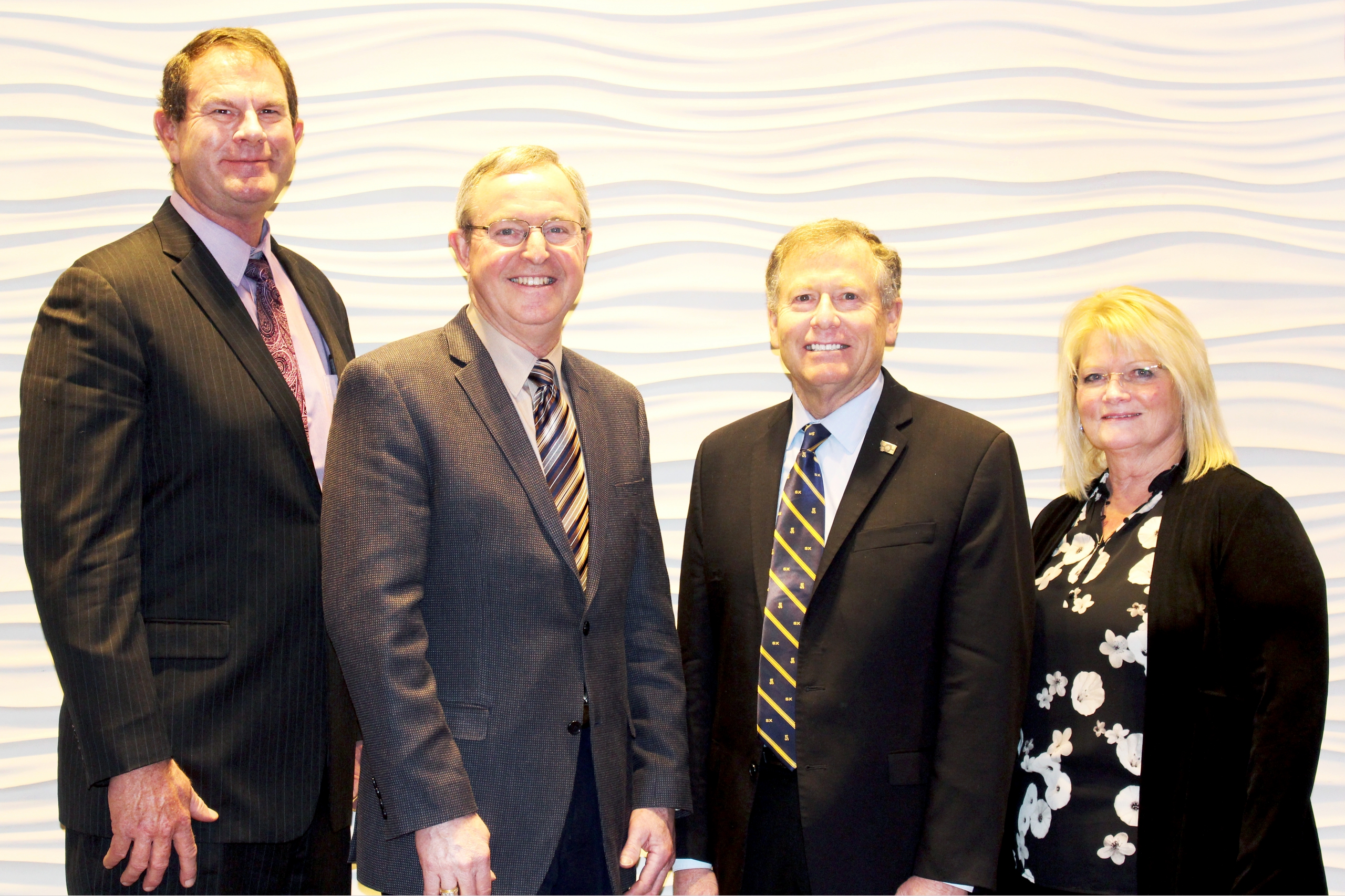 Left to right: Darren Padget, Secretary-Treasurer; Doug Goyings, Vice Chairman; Chris Kolstad, Chairman; and Rhonda Larson, Secretary-Treasurer Elect.