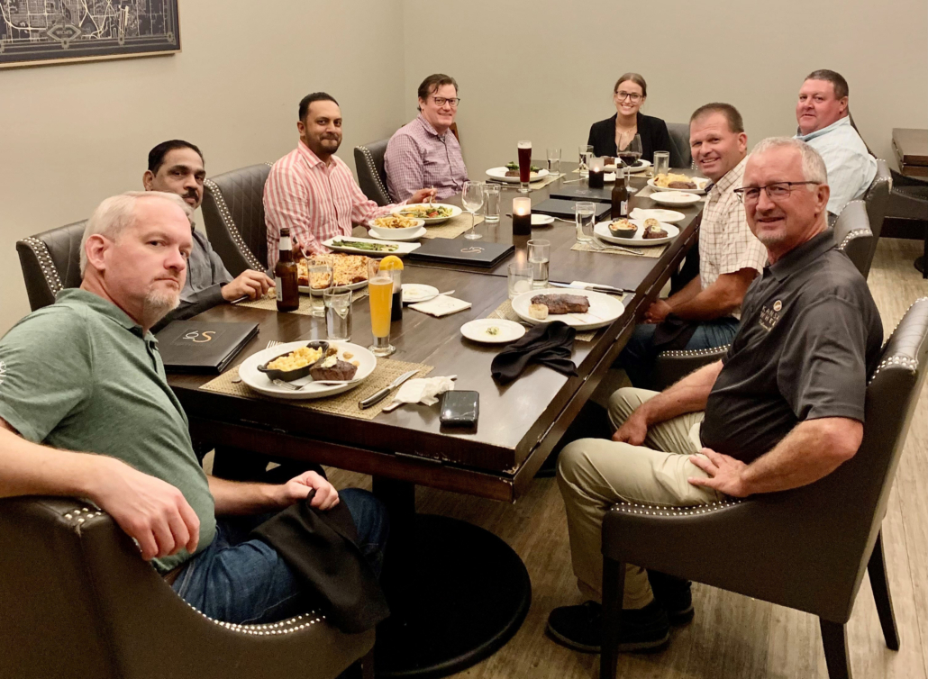 On its final night in Kansas, the African trade team was hosted at a dinner, where buyers from Nigeria and Kenya were able to meet with Kansas Wheat staff and U.S. wheat farmers, including USW Chairman Michael Peters of Oklahoma.