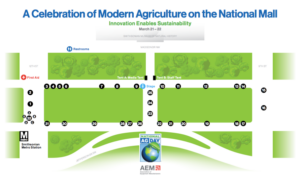 Celebration of Modern Agriculture on the National Mall 2022 Map