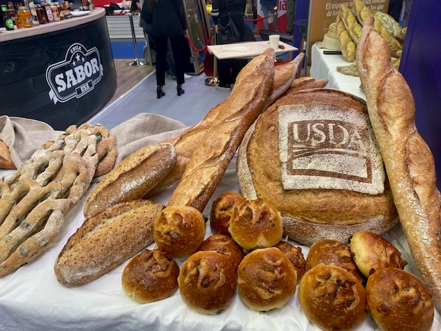 Artisan bread baked by USW consultant Miguel Seguel to demonstrate the quality and versatility of flour milled from U.S. wheat classes 