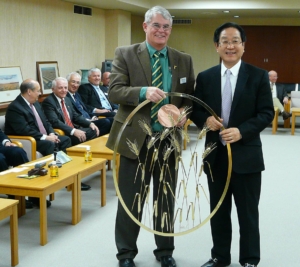 Brian O'Toole with Japan Flour Millers Association member.