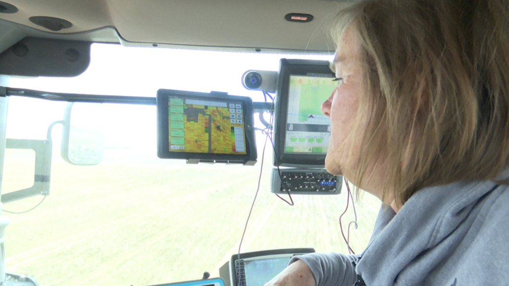 Farmer Denise Conover recently completed planting wheat on her Montana farm. She said higher input costs "cancel out" any gains farmers may experience from higher wheat prices.