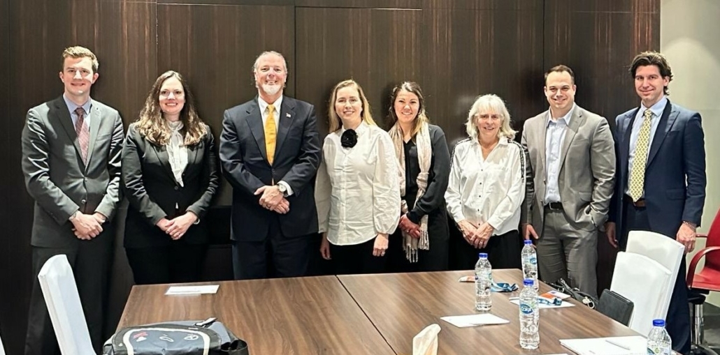 Members of a U.S. agricultural coalition met during the WTO MC13 with USTR Chief Ag Negotiator Doug McKalip in February 2024.