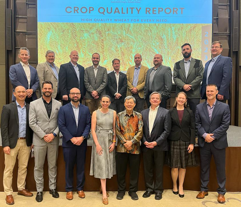 Farmers and industry representatives traveled to South Asia to present U.S. wheat crop quality data for 2023.