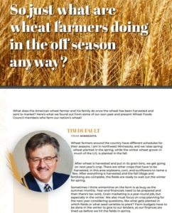 Clip from a story in the Winter 2022 issue of Kernels magazine published by the Wheat Foods Council.