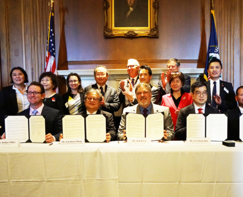 The 2022 Taiwan Agricultural Trade Goodwill Mission included a Letter of Intent signing on Sept. 14.