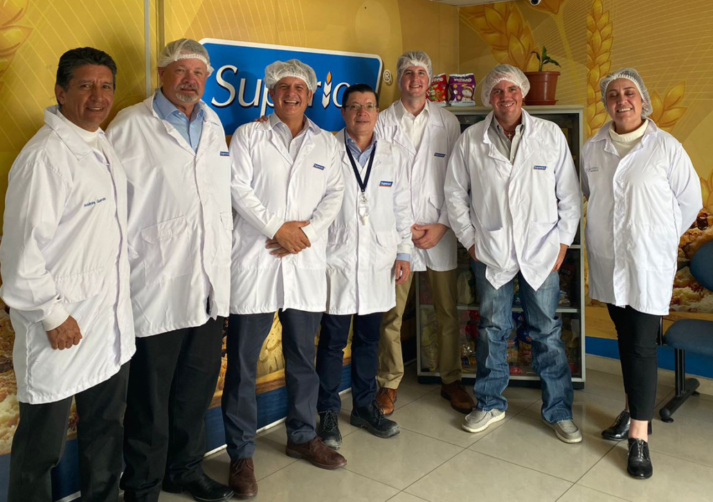 The USW Board Team during a tour of Grupo Superior in Ecuador.
